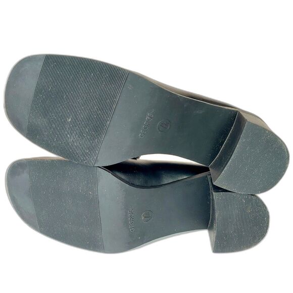 Women's George Black Faux Leather Jessica 2" Block Heel School Shoes Sz 7.5 - Picture 7 of 11